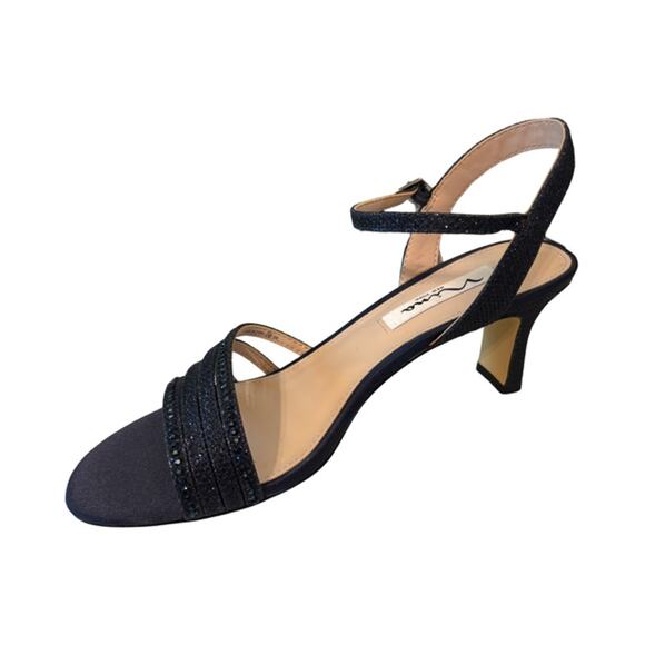 Nina Women's Nelena Evening Sandals, Navy, sz 7.5 W~ NEW - Picture 4 of 6